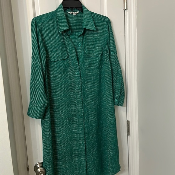CAbi Dresses & Skirts - CAbi green shirtdress medium
